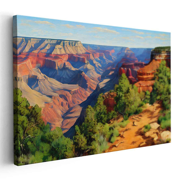 Canyon's Embrace: Grand Canyon Landscape Oil Painting