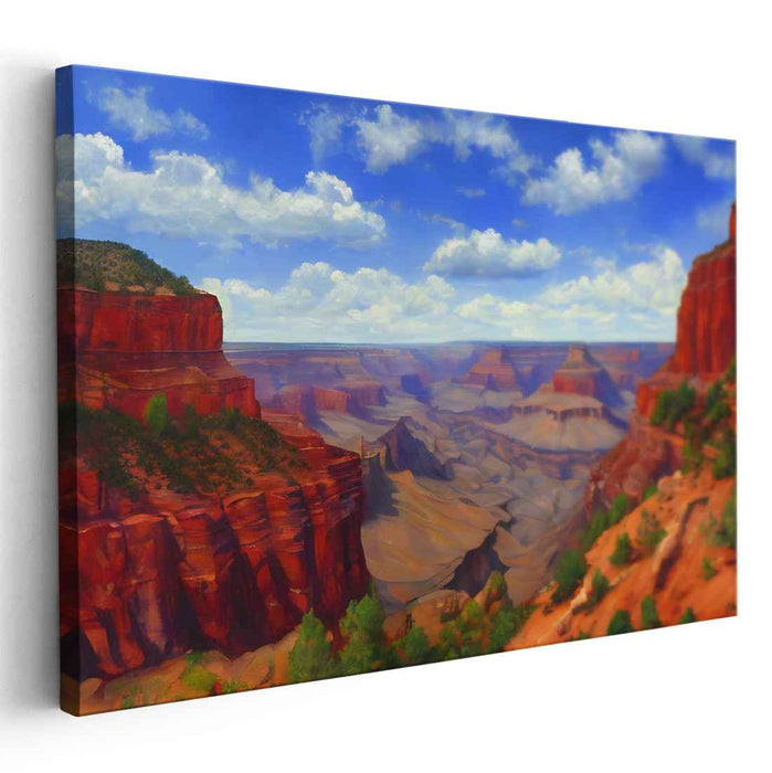 Canyon Mirage Dreamscape: Realistic Grand Canyon Landscape Canvas Art Print
