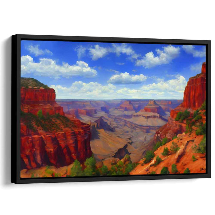 Canyon Mirage Dreamscape: Realistic Grand Canyon Landscape Canvas Art Print