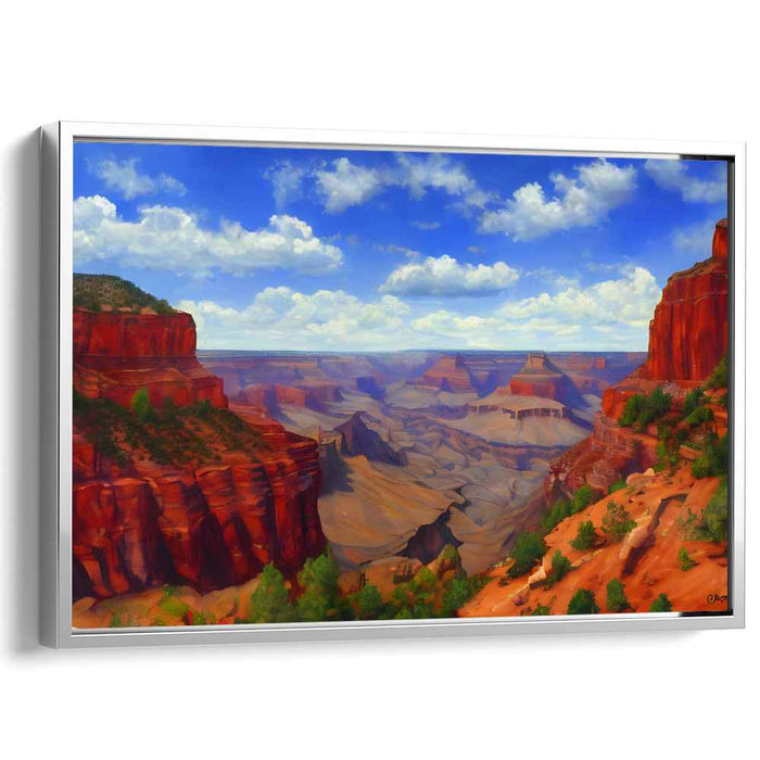 Canyon Mirage Dreamscape: Realistic Grand Canyon Landscape Canvas Art Print