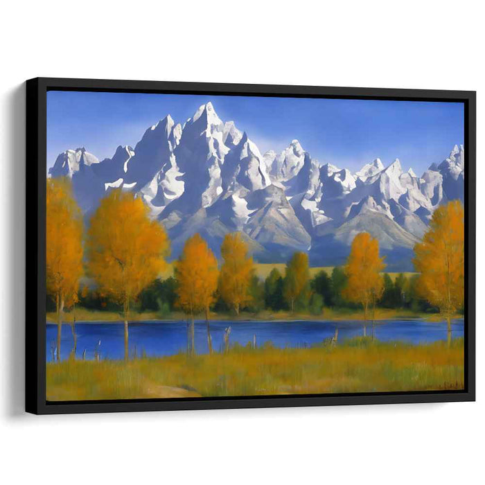 Tranquil Melodies Whisper: Serene Landscape Canvas Art