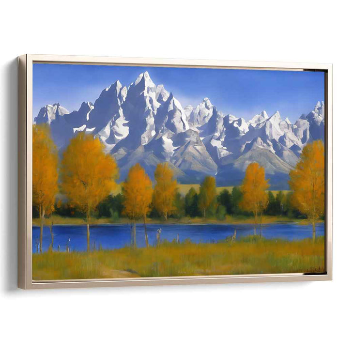 Tranquil Melodies Whisper: Serene Landscape Canvas Art