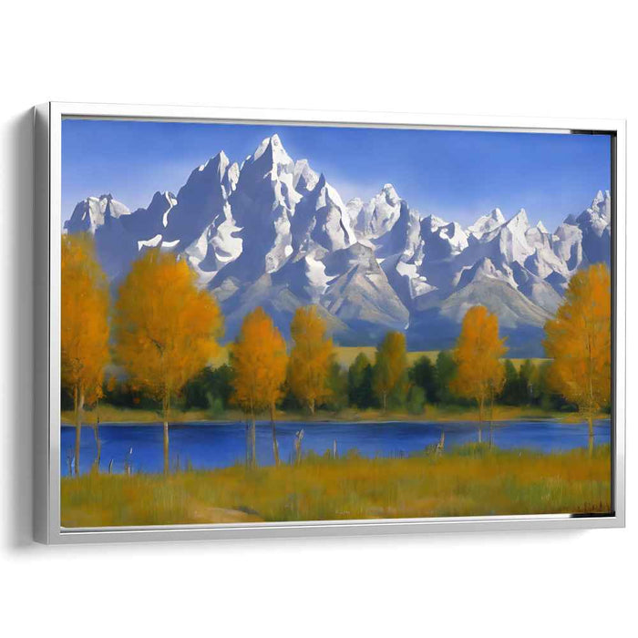 Tranquil Melodies Whisper: Serene Landscape Canvas Art