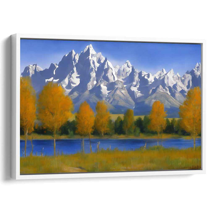 Tranquil Melodies Whisper: Serene Landscape Canvas Art