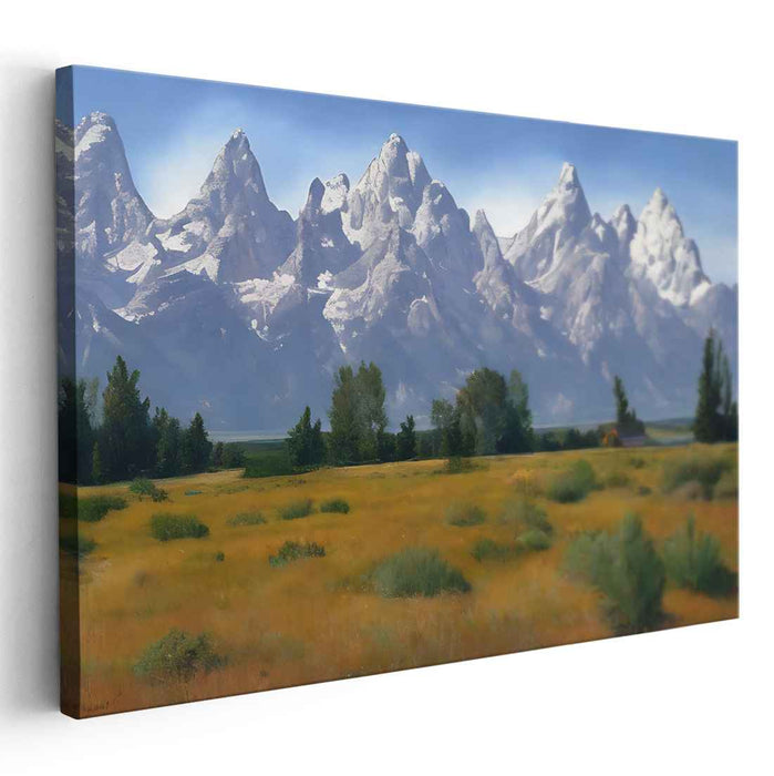 True to Nature Impressions: Realistic Landscape Canvas Art Print