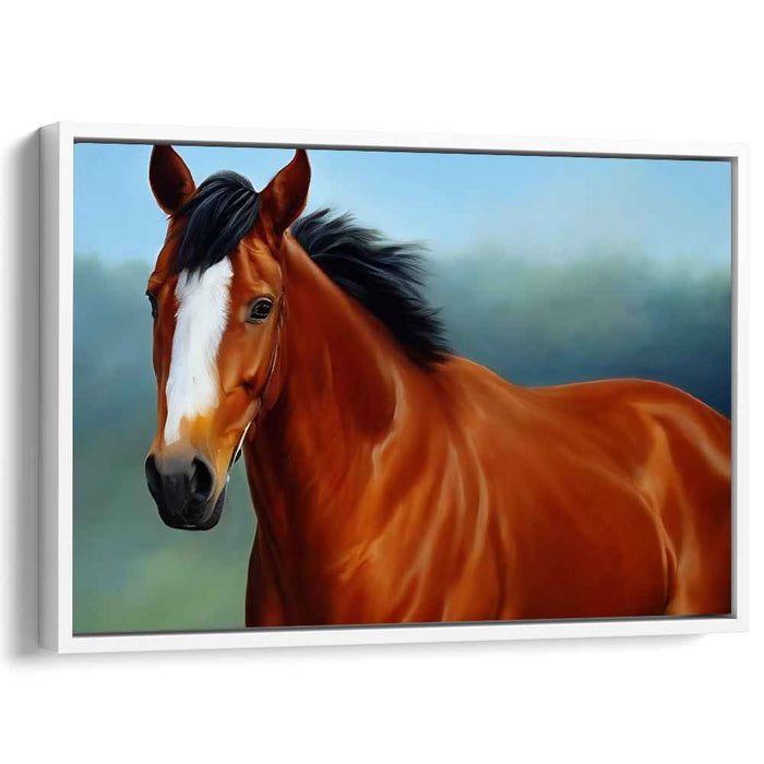 Majestic Equine Beauty: Realistic Chestnut Horse Portrait