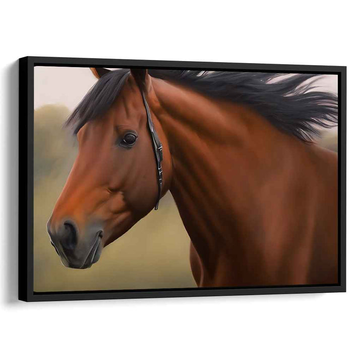 Equine Elegance Unveiled: Hyper-Realistic Chestnut Horse Portrait