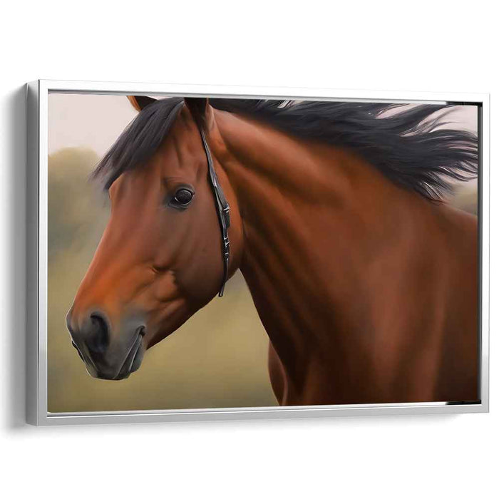 Equine Elegance Unveiled: Hyper-Realistic Chestnut Horse Portrait