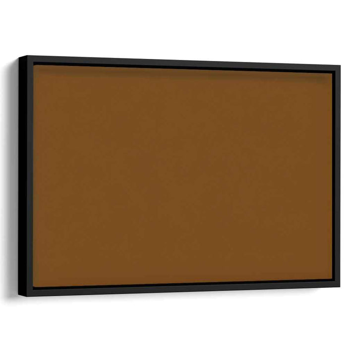 Autumn Ember: Minimalist Burnt Orange Canvas Art