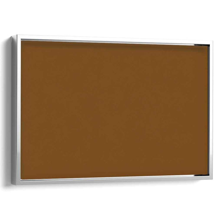 Autumn Ember: Minimalist Burnt Orange Canvas Art