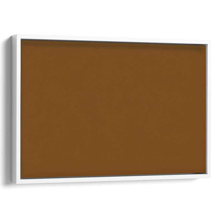 Autumn Ember: Minimalist Burnt Orange Canvas Art