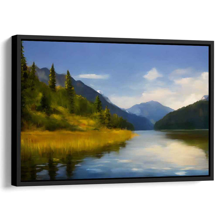 Verdant Peaks: Lush Mountain Landscape Canvas Art