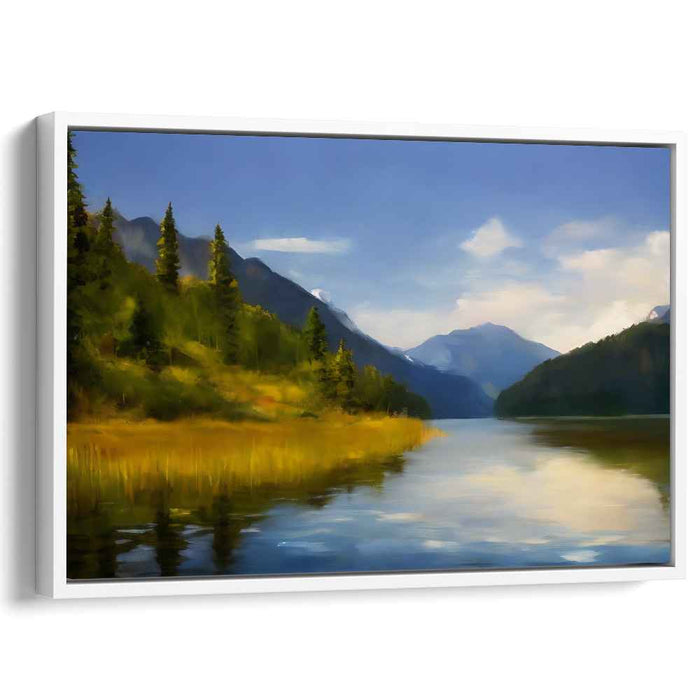 Verdant Peaks: Lush Mountain Landscape Canvas Art