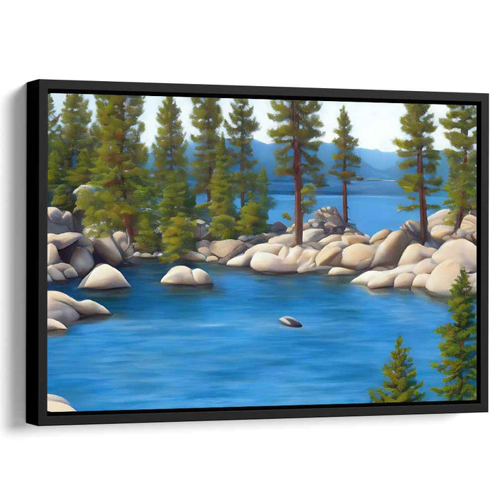 Emerald Vista Cleanse: Pristine Landscape Canvas Art