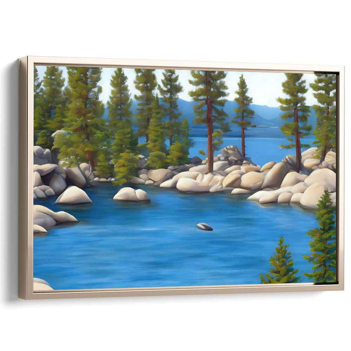Emerald Vista Cleanse: Pristine Landscape Canvas Art