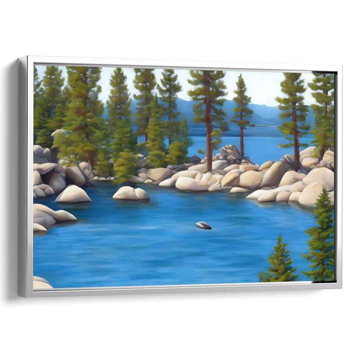 Emerald Vista Cleanse: Pristine Landscape Canvas Art