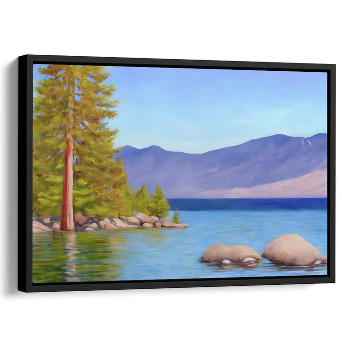 Luminescent Weave: Luminous Landscape Canvas Art