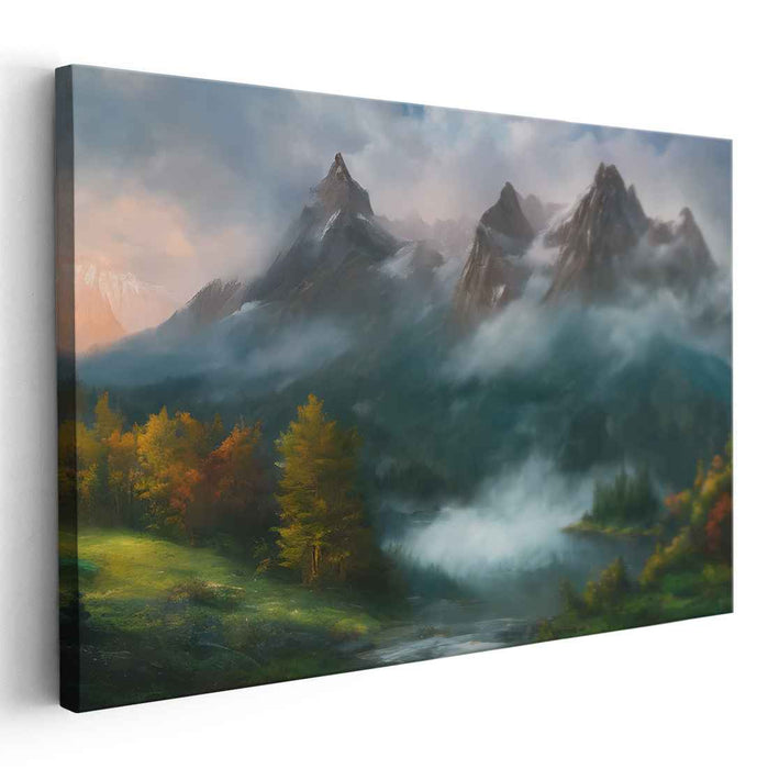 Season's Palette: Autumn Landscape Canvas Art Print