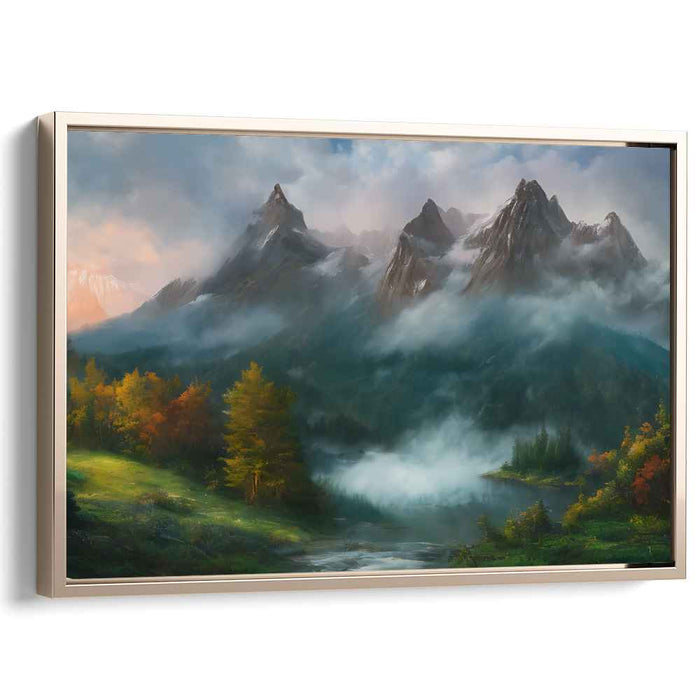 Season's Palette: Autumn Landscape Canvas Art Print