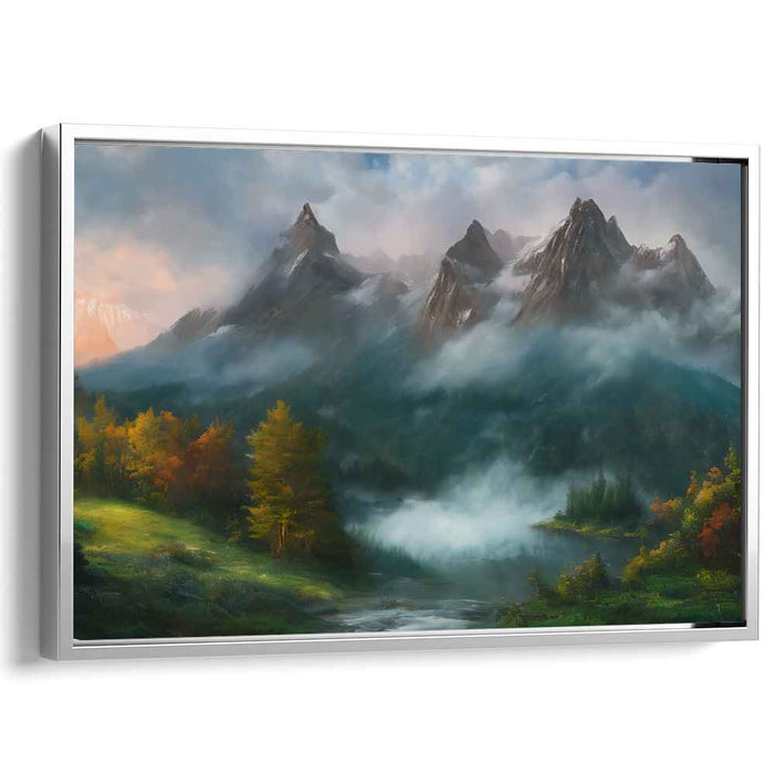 Season's Palette: Autumn Landscape Canvas Art Print