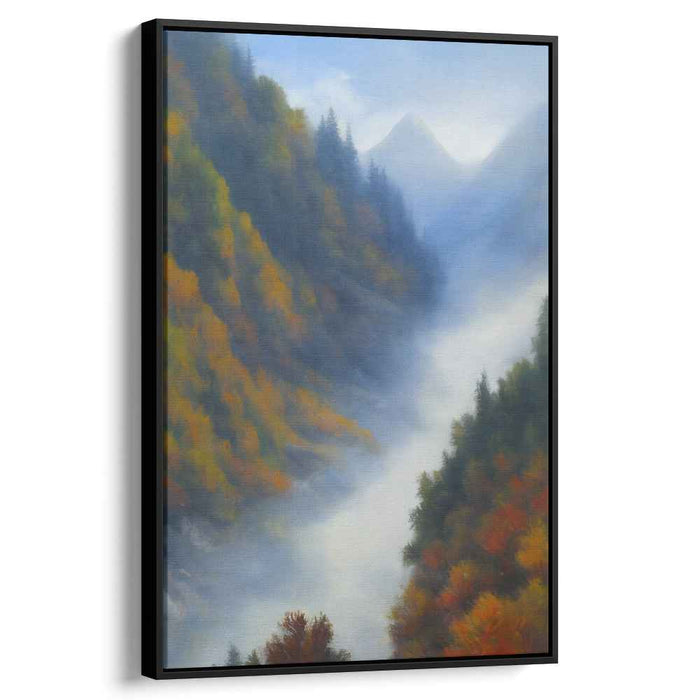 Foliage Tapestry: Autumnal Landscape Canvas Art Print