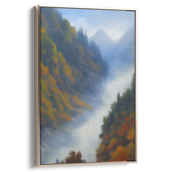 Foliage Tapestry: Autumnal Landscape Canvas Art Print