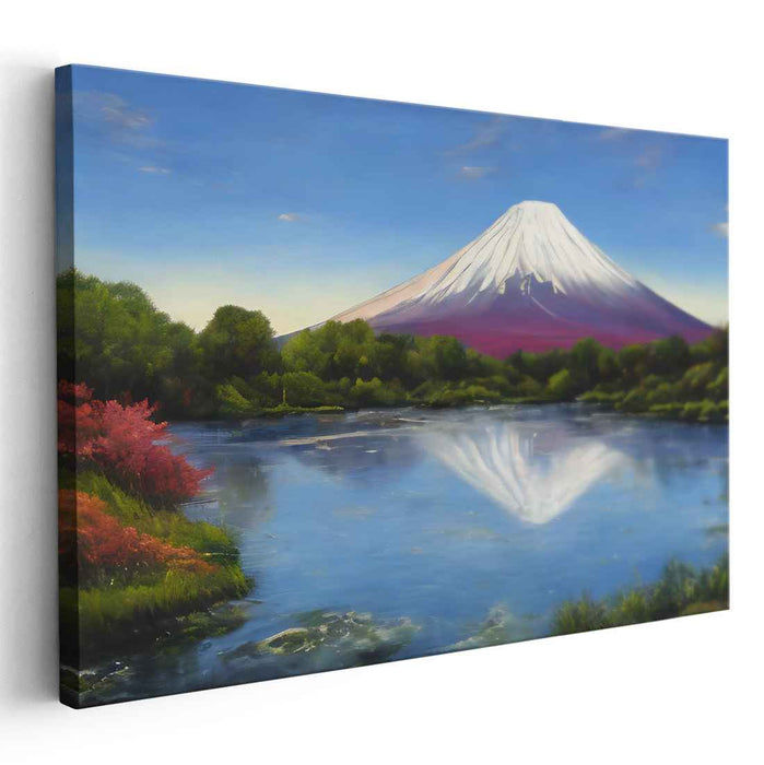 Eternal Fuji Essence: Majestic Mount Fuji Landscape Canvas Art