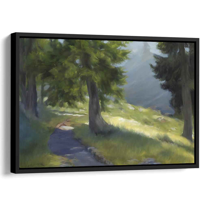 Dawn's Tranquil Glow: Serene Morning Light Canvas Art Print