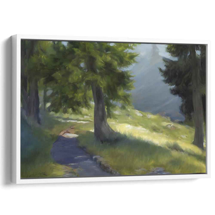 Dawn's Tranquil Glow: Serene Morning Light Canvas Art Print