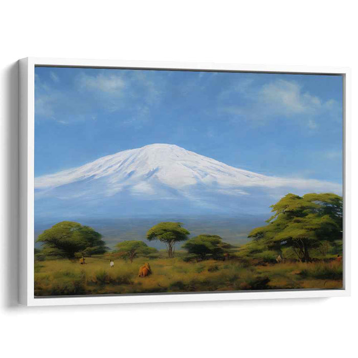 Safari Dreamscape Symphony: Serene African Landscape Canvas Art Print