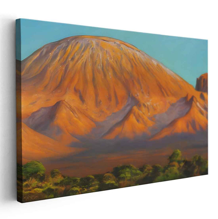 Authentic Tranquility: Realistic Landscape Canvas Art Print
