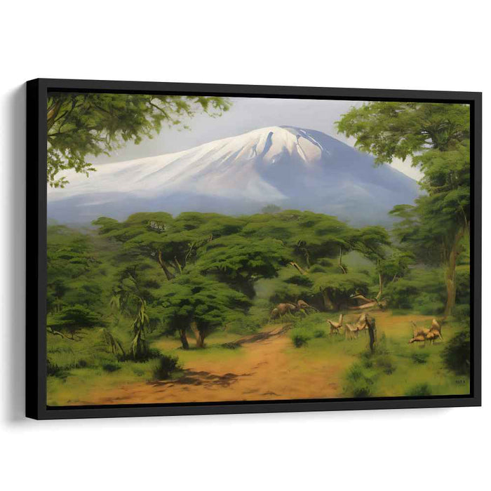 True Earth Tones: Realistic Landscape Canvas Art Print