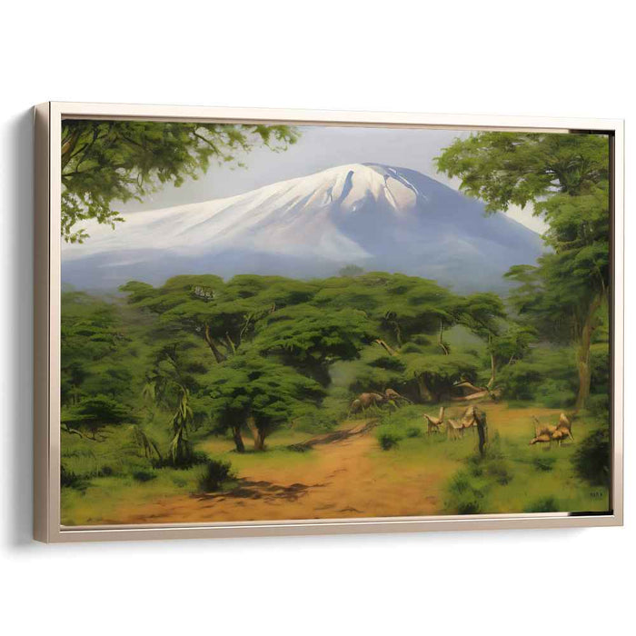 True Earth Tones: Realistic Landscape Canvas Art Print