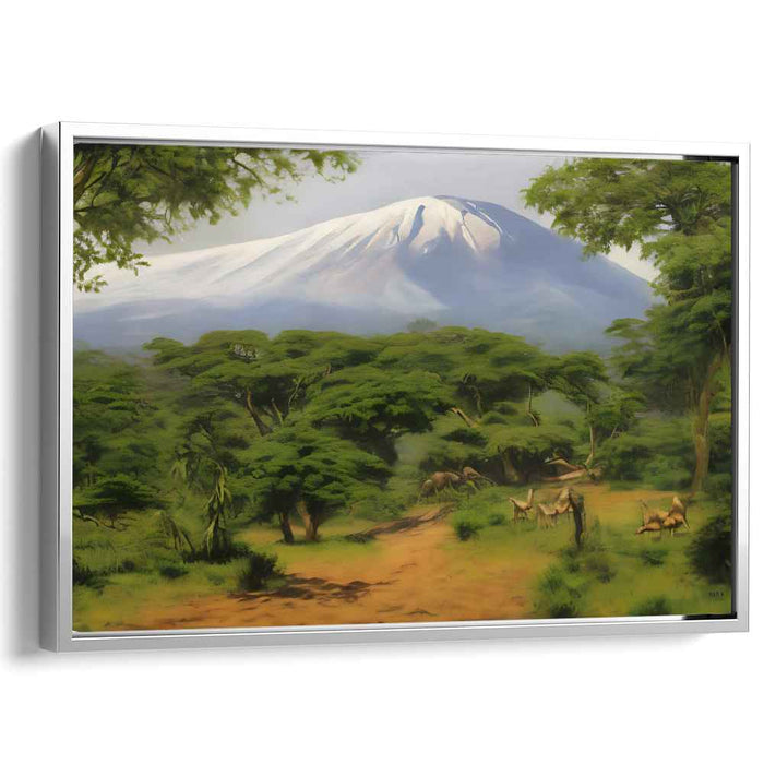 True Earth Tones: Realistic Landscape Canvas Art Print