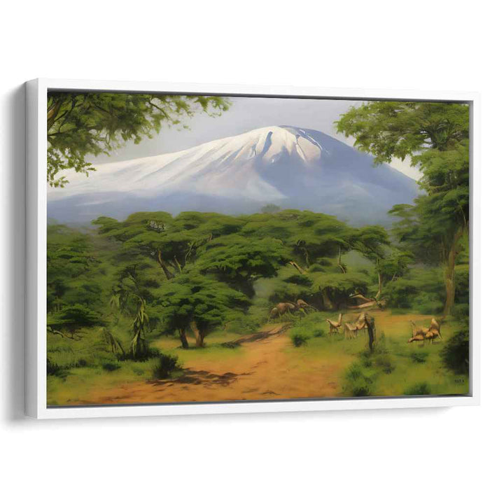 True Earth Tones: Realistic Landscape Canvas Art Print
