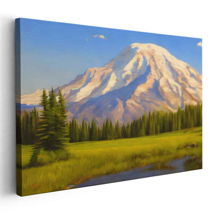 Beyond the Brushstroke: Realistic Landscape Canvas Art Print