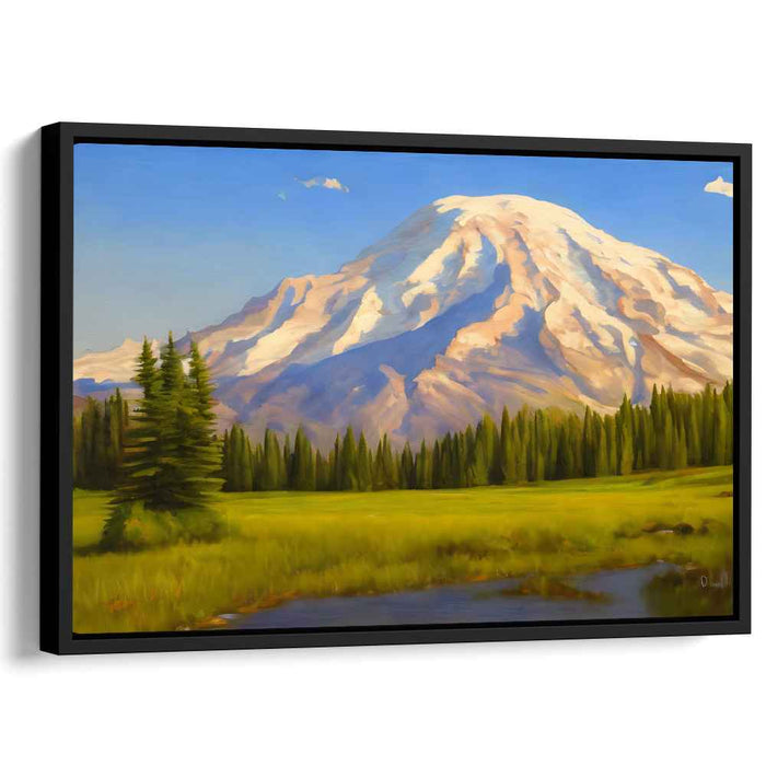 Beyond the Brushstroke: Realistic Landscape Canvas Art Print