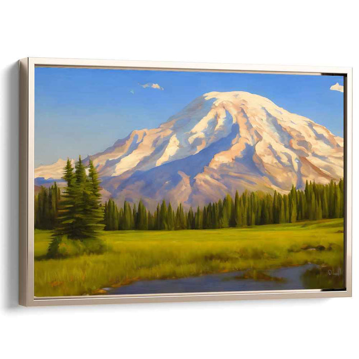 Beyond the Brushstroke: Realistic Landscape Canvas Art Print