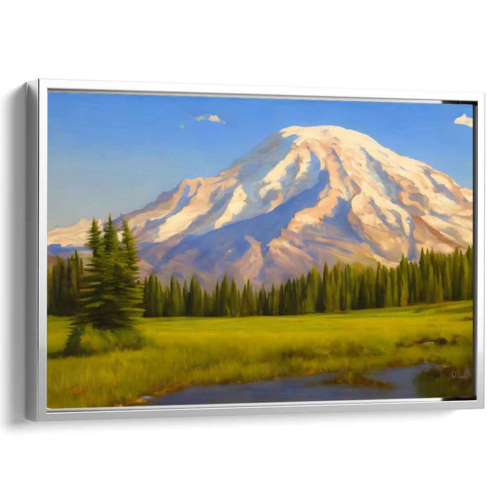 Beyond the Brushstroke: Realistic Landscape Canvas Art Print