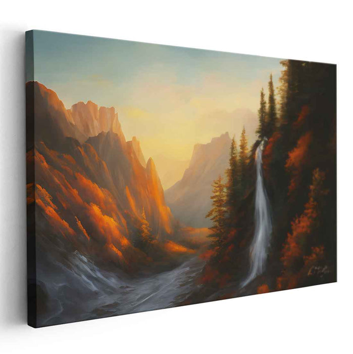 Rays Of Earth: Luminous Landscape Canvas Art