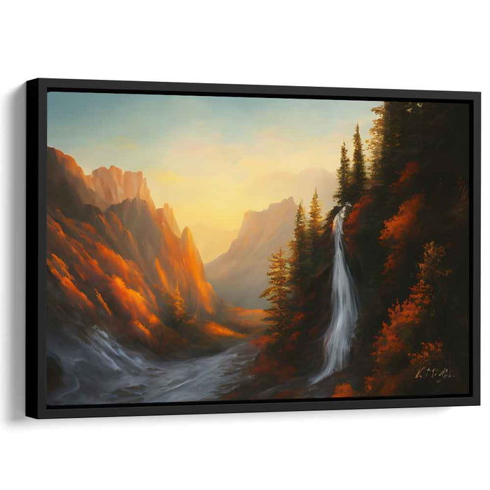 Rays Of Earth: Luminous Landscape Canvas Art
