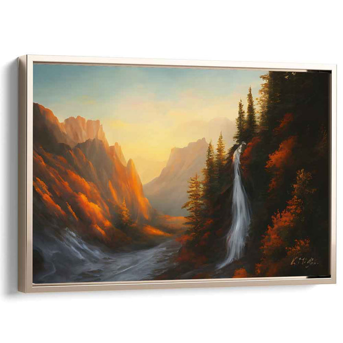 Rays Of Earth: Luminous Landscape Canvas Art