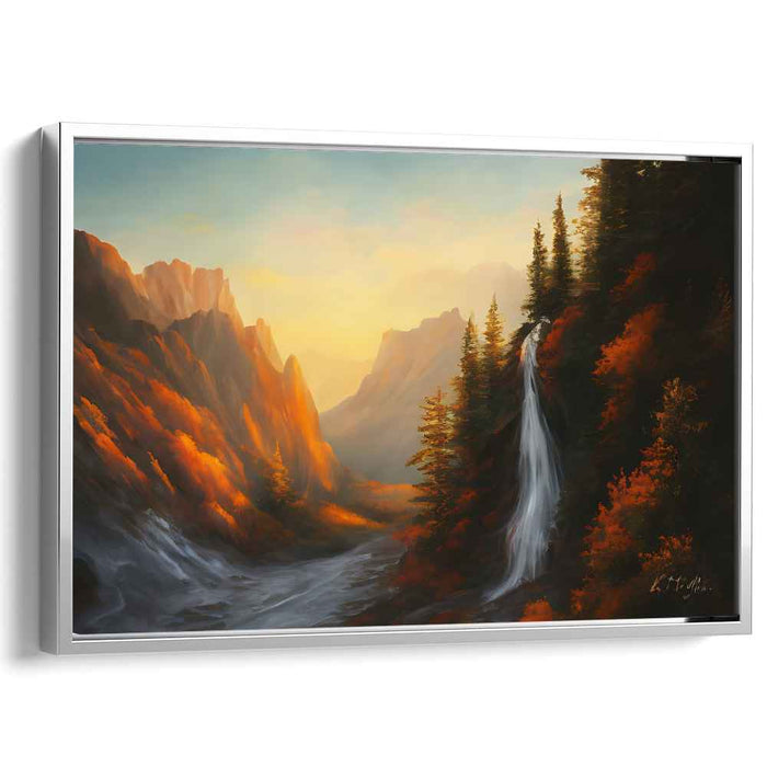 Rays Of Earth: Luminous Landscape Canvas Art