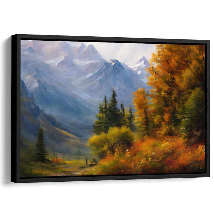 Verdant Peaks Serenade: Lush Mountain Landscape Canvas Art