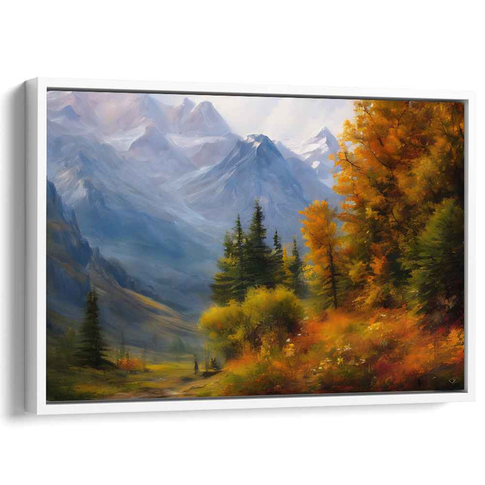 Verdant Peaks Serenade: Lush Mountain Landscape Canvas Art
