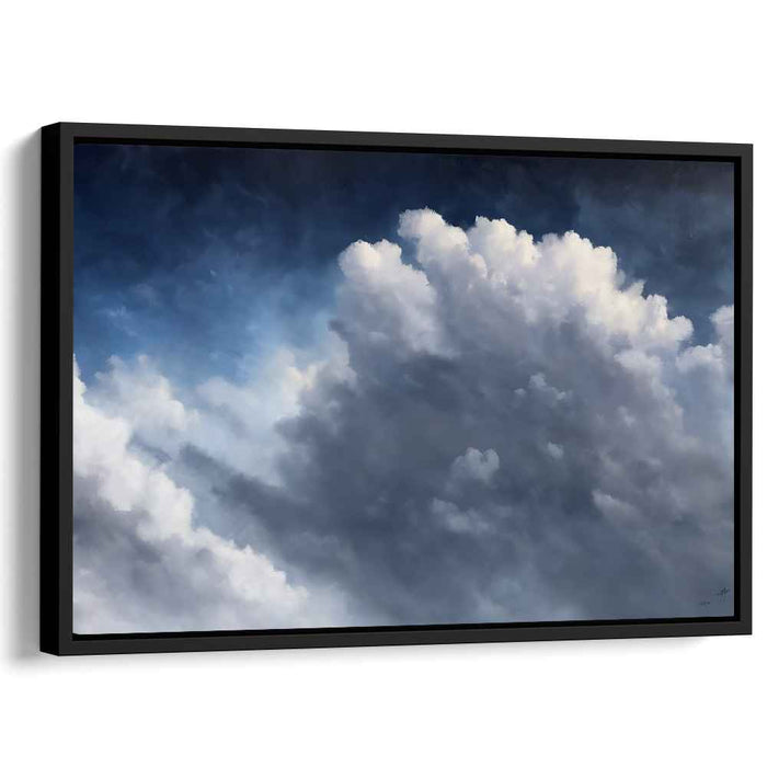 Majestic Skyscape: Dramatic Cumulus Clouds Canvas Art Print