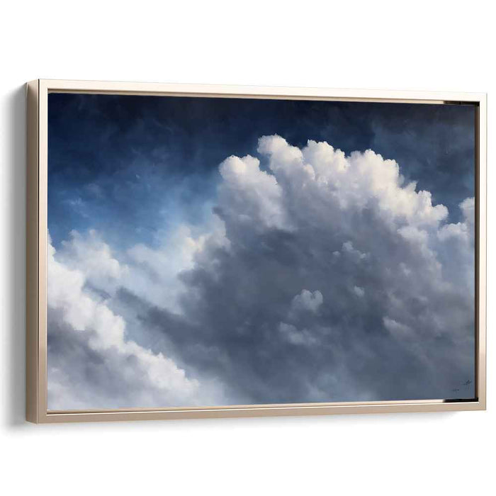 Majestic Skyscape: Dramatic Cumulus Clouds Canvas Art Print