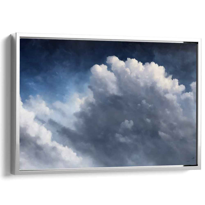Majestic Skyscape: Dramatic Cumulus Clouds Canvas Art Print