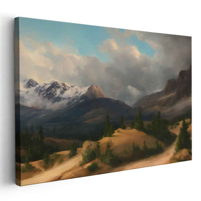 Gentle Earth Symphony: Serene Landscape Canvas Art