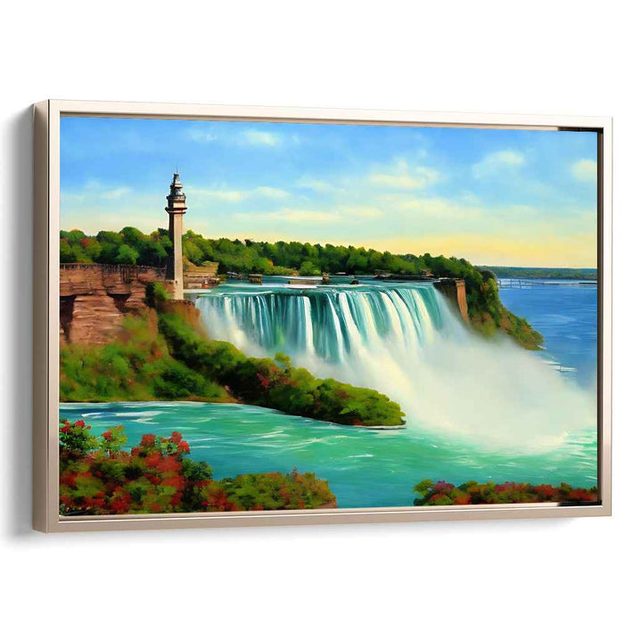 Fleeting Horizon Moment: Realistic Landscape Canvas Art